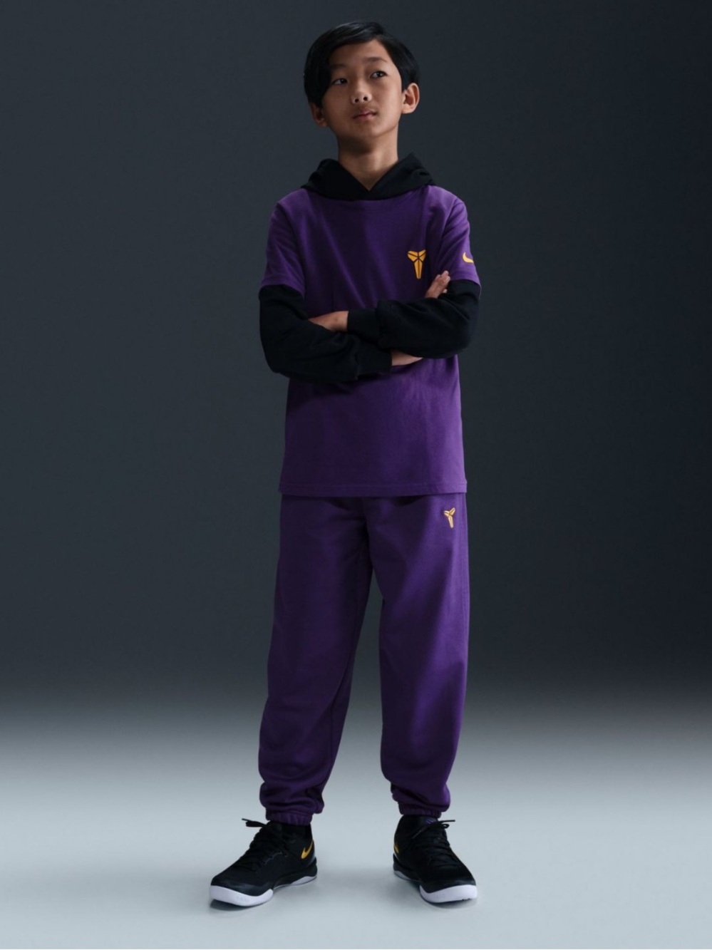 NWT Nike Kids Kobe Therma-FIT Purple Joggers Size Boys XS